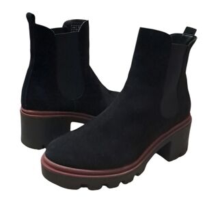 Antonio De Faria Black Suede Chelsea Boots Size Eu 39 US 8